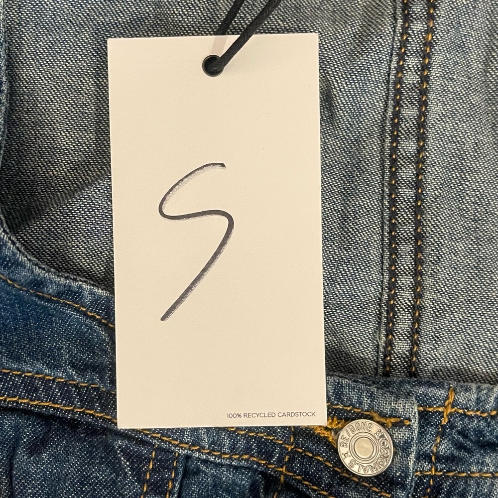 Re/Done Blue Denim Vest - Picture 4 of 5